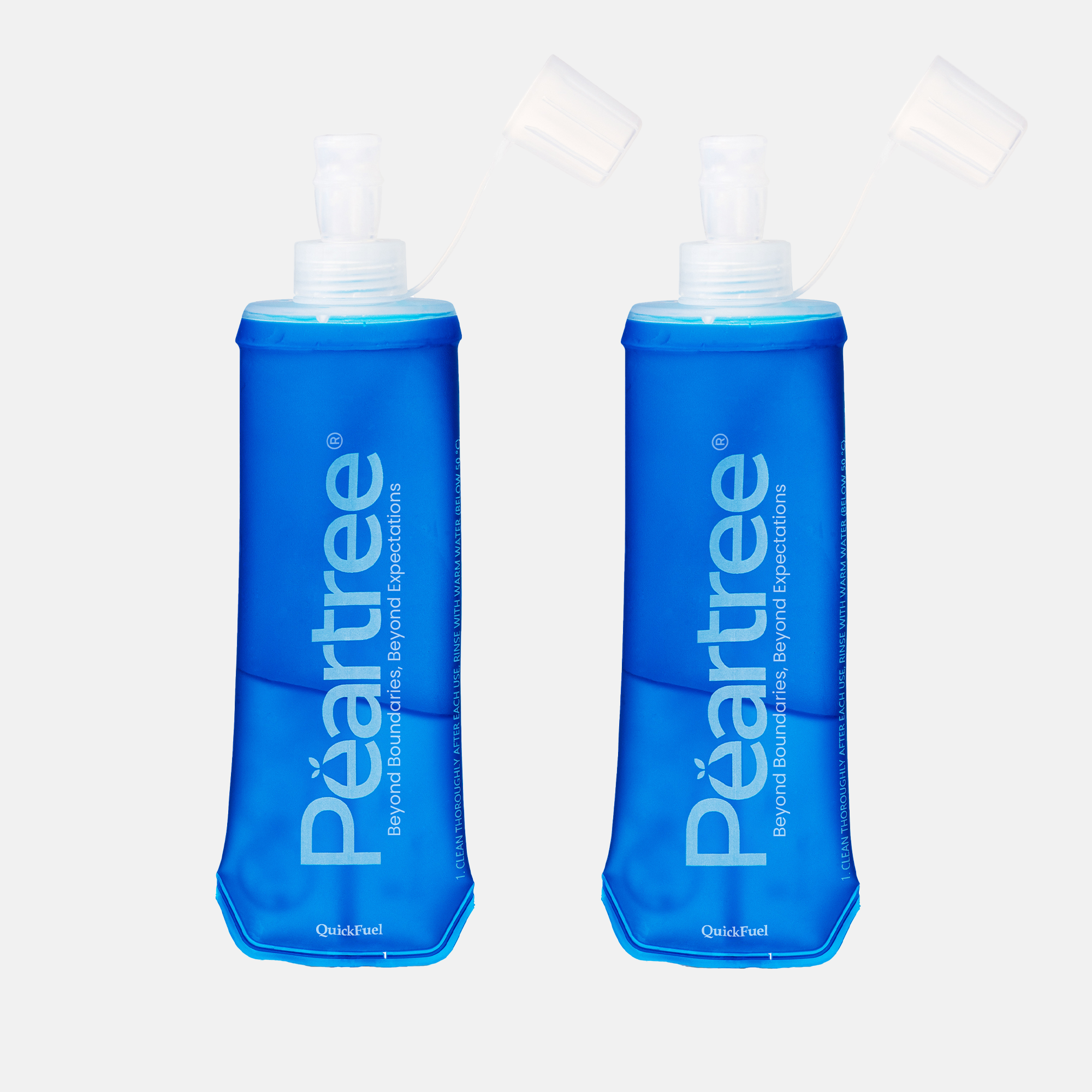 Stay fueled on the go with QuickFuel Soft Flask 250ml (2-Pack).