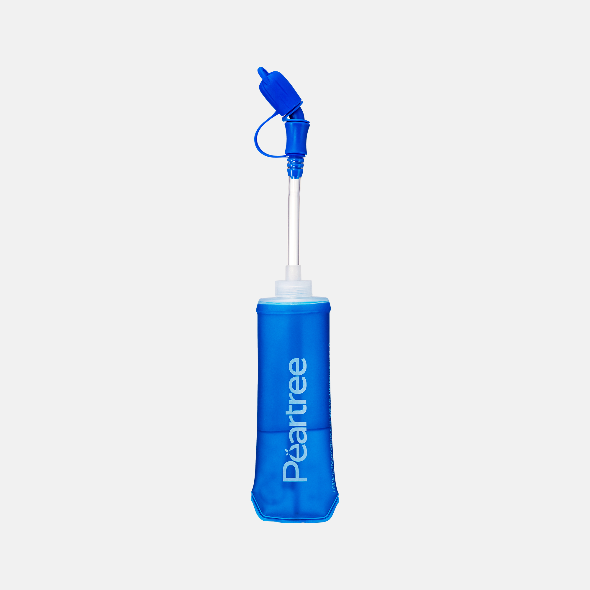 QuickFuel Water Bottle Straw Blue 250ml – Leakproof & BPA-Free