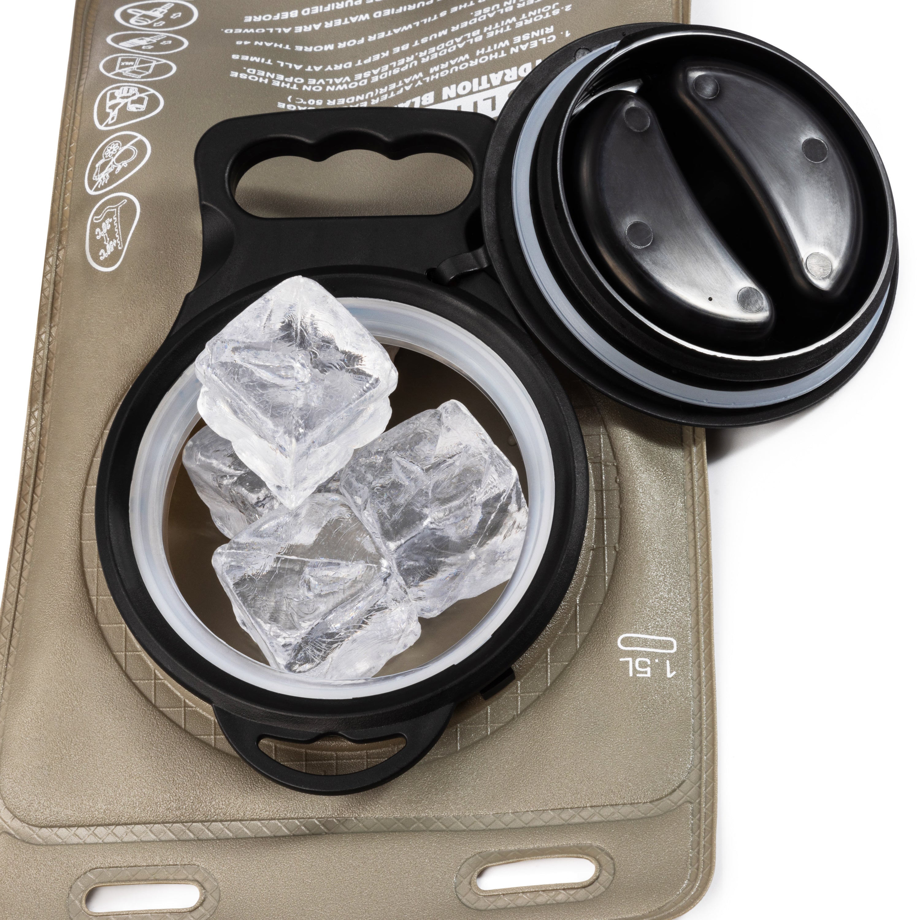 HydratePro Grey 1.5L – Leakproof Hydration Bladder
